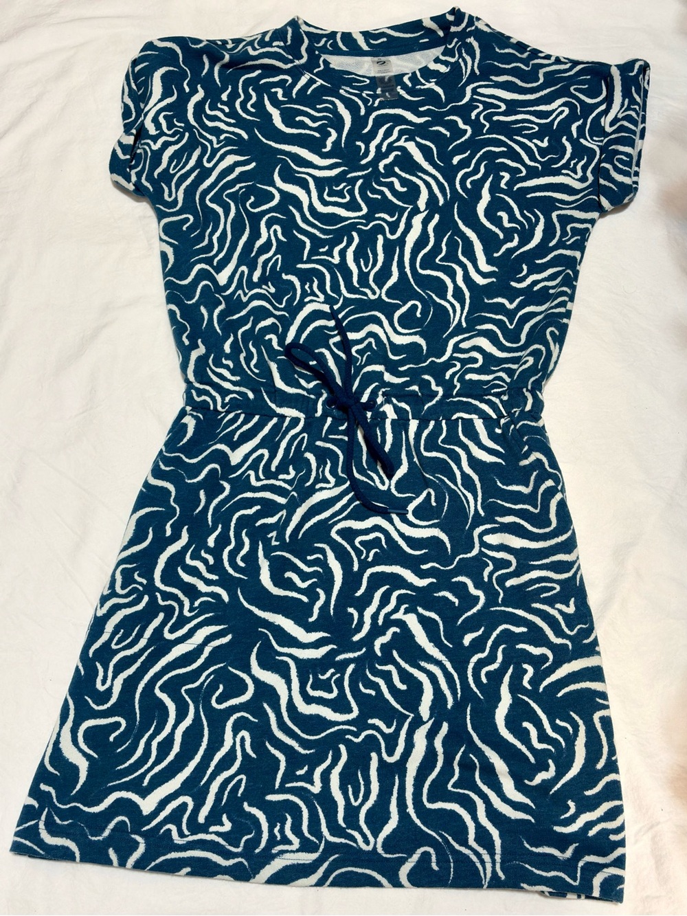 Lou & Grey by LOFT Blue Abstract Print Dress – Size XS